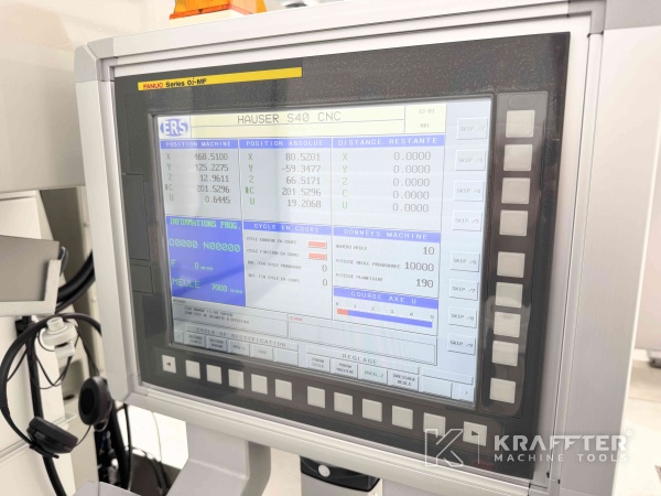 Numerično krmiljenje FANUC 0i-MF (CNC in cn) HAUSER S40-400 90128