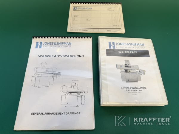 Uporabniški priročniki za CNC ploskovni brusilni stroj JONES & SHIPMAN 524 EASY 90158