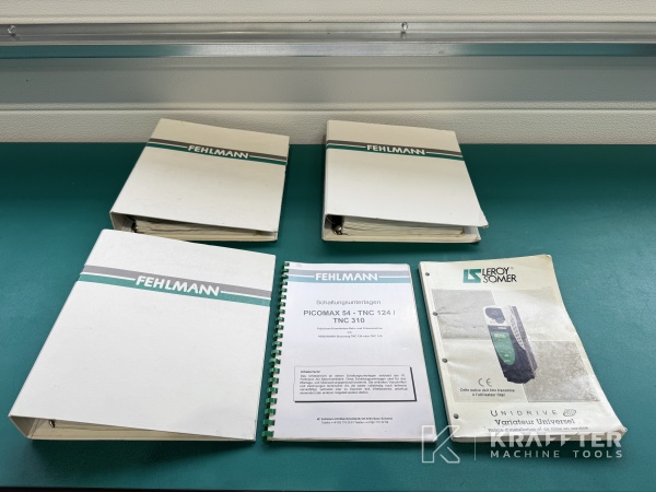 Uporabniški priročniki za CNC rezkalni stroj FEHLMANN Picomax 54 90160