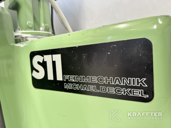 Nazivna plošča Stroj za ostrenje orodij DECKEL S11 pri obdelovalnih strojih KRAFFTER 90155