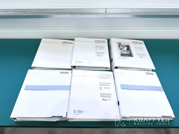 Uporabniški priročniki za Obdelovalni center CHIRON FZ 08K S HSP 90066