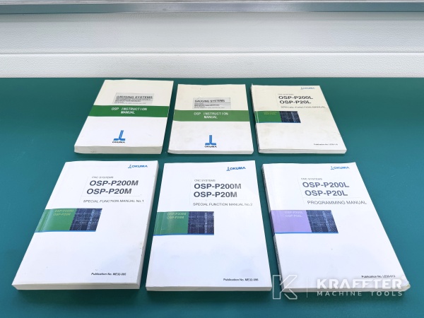 Dodatki, strojna oprema, strojno orodje in navodila za uporabo OKUMA Multus B400 90175