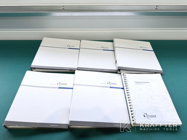 Dodatki, strojna oprema, strojno orodje in navodila za uporabo STUDER S33 90177