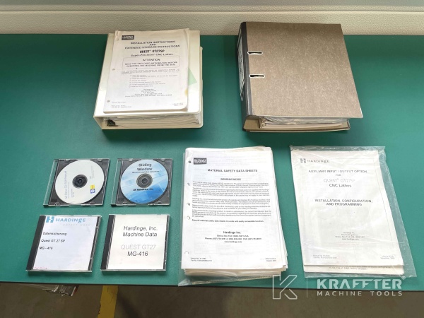 Uporabniški priročniki za Stružnica CNC HARDINGE Super Precision GT 27 SP 90087