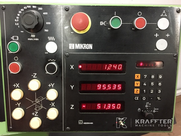 Zaslon za prikaz osi za obdelovalni stroji MIKRON WF 3 SA 20689-909