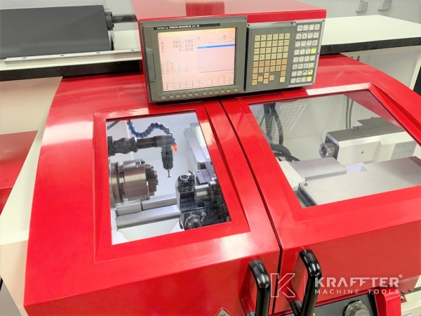 Stružnica CNC rabljena SCHAUBLIN 180 CNC R-TM A2-5 20689-958 3 osi za prodaja